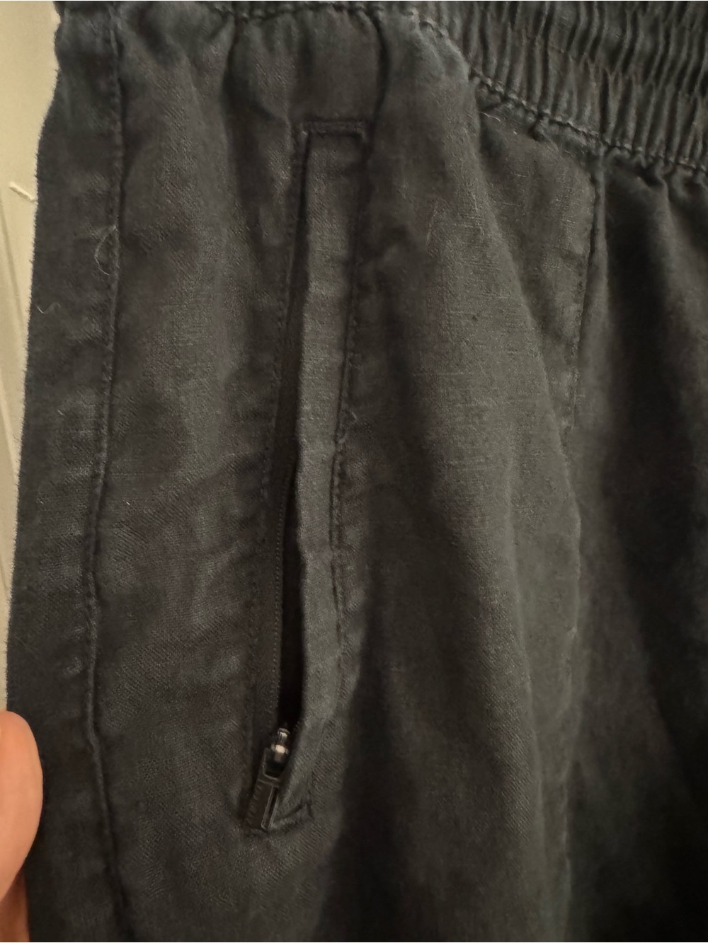 Athleta Retreat Linen High Rise Wide Leg Pant L - Picture 3 of 6